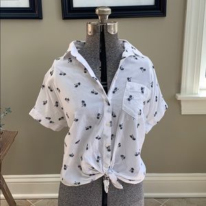 Madewell palm tree top XS